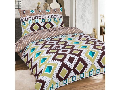 Francouzské bavlněné povlečení SAVERIA 220x200 cm / 70x90 cmcm