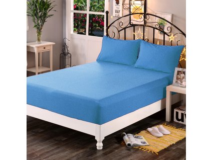 Aaryans Froté prostěradlo světle modré