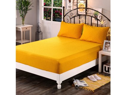 Aaryans Froté prostěradlo Slunečně Žlutá