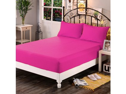 Aaryans Froté prostěradlo růžové