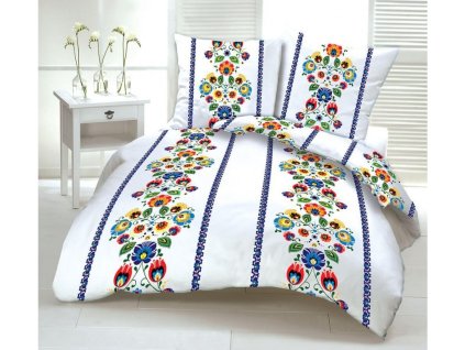 Bavlněné povlečení DeLuxe Folklor 140x200/70x90cm