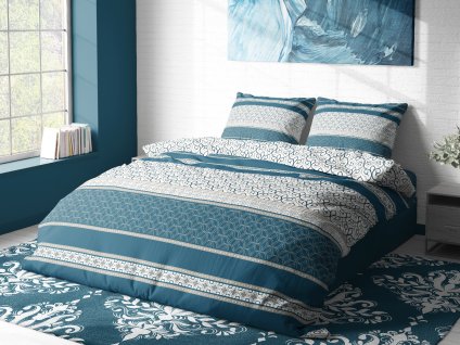 Aaryans bavlněné povlečení Colette zelené 140x200/70x90cm