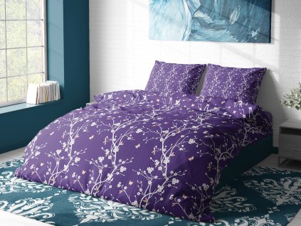 Aaryans bavlněné povlečení Venuše fialové 140x200/70x90cm