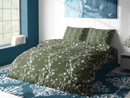 Aaryans bavlněné povlečení Venuše zelené 140x200/70x90cm