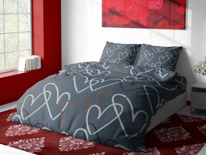 Aaryans flanelové povlečení Lovela modré 140x200/70x90cm