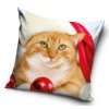 Vánoční polštářek Kocourek Zrzeček 40x40 cm