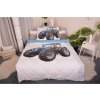 Set přikrývka 140x200 cm + polštář 70x90 cm 3D Traktor modrý