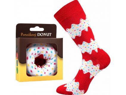 ponozky donut bila vesele obrazkove vtipne superfit store
