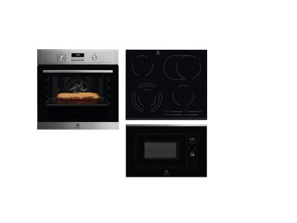 Set Electrolux EOF4P74X + EHF6547FXK + LMS2203EMX