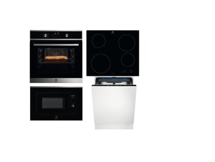 Set Electrolux EOF6P76BX + LIB60420CK + LMS2203EMX + EES48200L  + Slevový kupón 100,- Kč