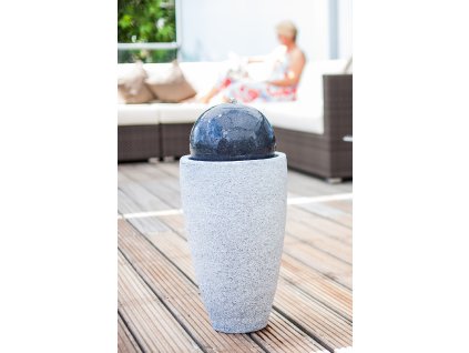 Fontána Heissner MOCCA LED, antrazit, grey, polystone 016810-09