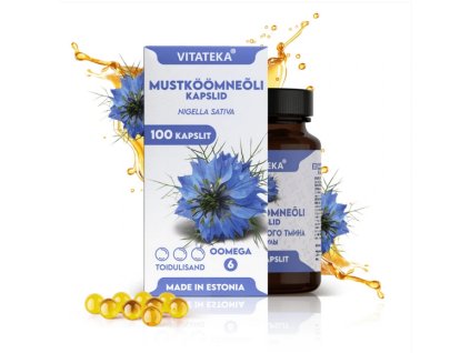 Black Seed Oil Capsules 100 pcs in Estonia Latvia Lithuania & Finland – Vitateka