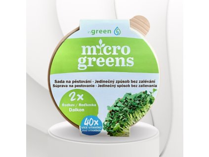 ingreen Pestovateľský set bez zalievania Redkvička Daikon 1ks