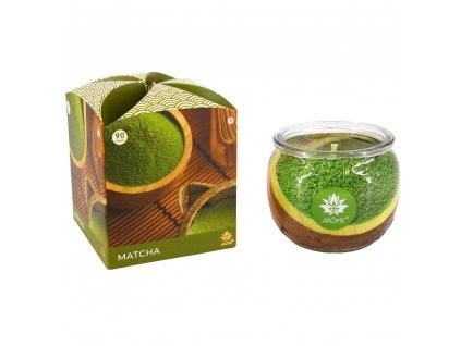 AROME Svíčka ve skle a flower boxu, Matcha 90g