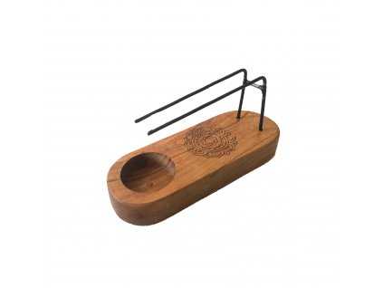 Awm Malý Stojan na Palo Santo - Teakové Dřevo - Design Mandala 1ks