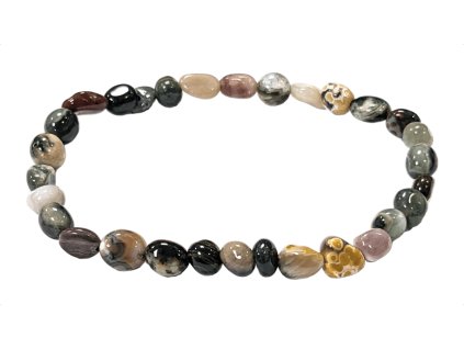 Screenshot 2024 10 03 at 11 47 23 Ocean Jasper bracelet A rolled stones Bracelets Minéraux Bijoux Bracelets Pierres Roulées