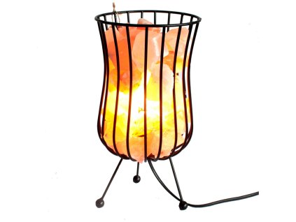AWM Vysoká Industriální Lampa s Růžovou Himálajskou Solí 1ks