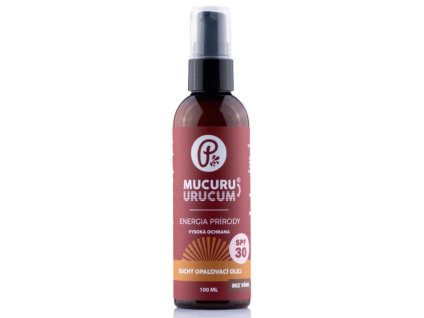 MUCURU® Suchý opaľovací olej SPF 30 (bez vône) 100ml PANAKEIA
