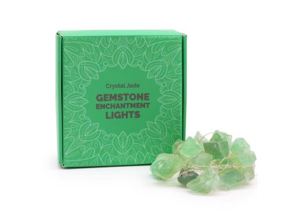 AWM LED Světelný Řetěz s Drahými Kameny - Křišťálový Nefrit 1ks