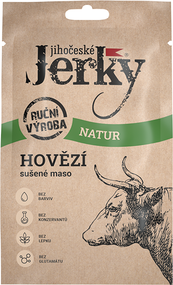 Jihočeské Jerky hovězí sušené maso Natur 20g