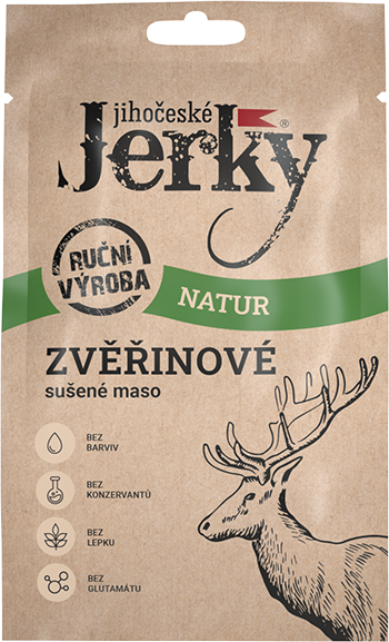 Jihočeské Jerky zvěřinové sušené maso Natur 20g