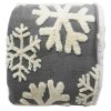 HOME ELEMENTS Deka s beránkem 150 x 200 cm zimní vzor s vločkami sivá 1ks