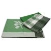 HOME ELEMENTS Set utěrek z egyptské bavlny 50*70 cm, Zelené listy, 3 ks
