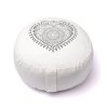 yogi & Yogini Naturals Meditačný vankúš dizajn v tvare srdca z bielej organickej bavlny 1ks Superstrava.sk staráme sa o Vaše zdravie