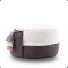 Meditation cushion organic Yin Yang anthracite grey