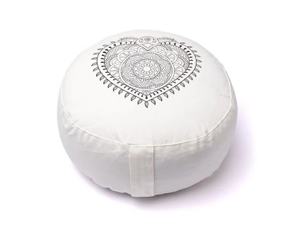 13079 2 yogi yogini naturals meditacny vankus v tvare srdca z bielej organickej bavlny 1ks