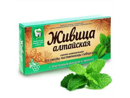 ALTAI ZIVITSA SIBERIAN LACH RESIN WITH BEESWAX AND PEPPERMINT CHEWING GUM N4