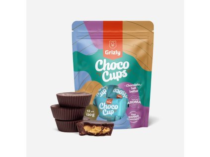 Choco Cups horká čokoláda & pistácie Grizly