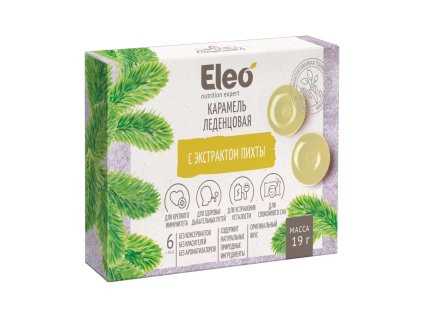 Eleo Bomboane de caramel Eleo cu extract de brad 19 g