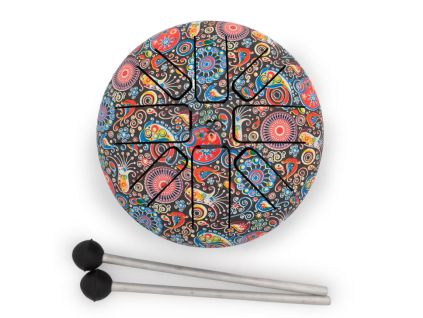 Small Hapi Drum Multi Coloured 13x9cm