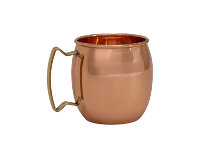 Cană din cupru pur neted cu toartă 470 ml