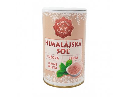 Altevita Sare de Himalaya roză fină 200g, solnita