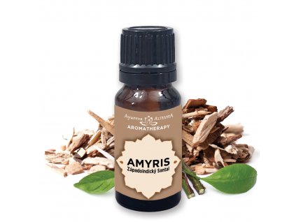 Altevita 100% ulei esențial AMYRIS – Uleiul creativității și al relaxării „Santal de India de Vest” 10ml