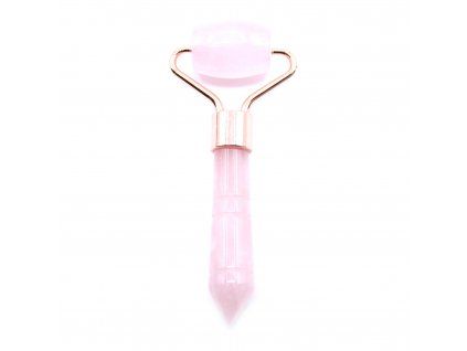 AWM Mini Face Roller made of Precious Stones - Rose Quartz 1pc