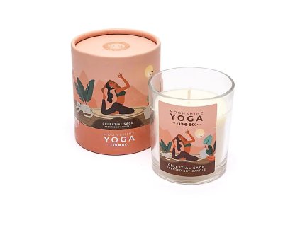 Lumânare Moonshine Yoga din ceară de soia Celestial Sage 120g