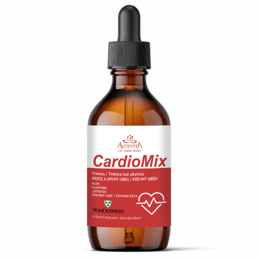 Vonderweid CardioMix – zmes funkčných bylinných tinktúr bez alkoholu 100ml