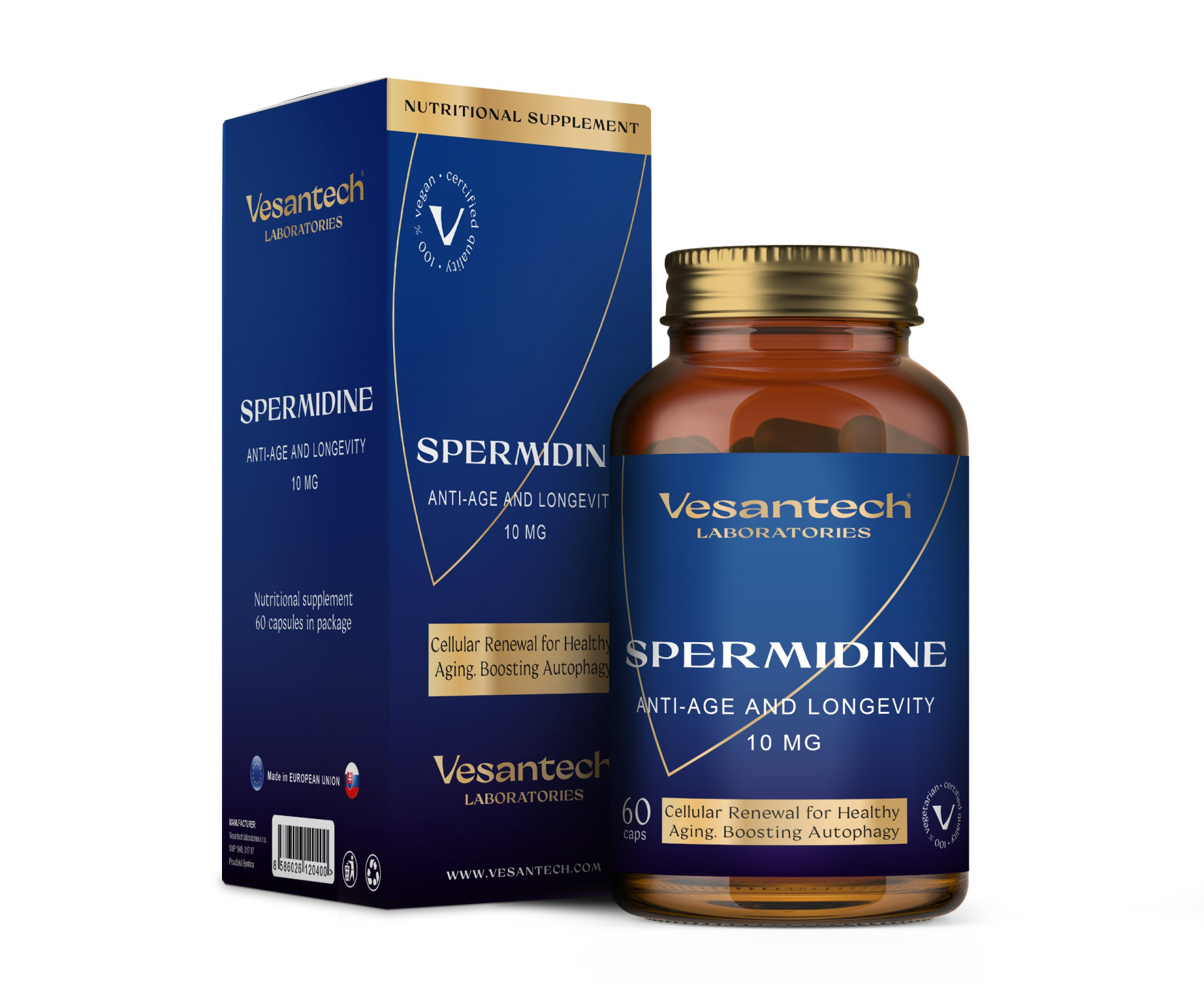 Vesantech Spermidine 10mg, 60 kapsúl