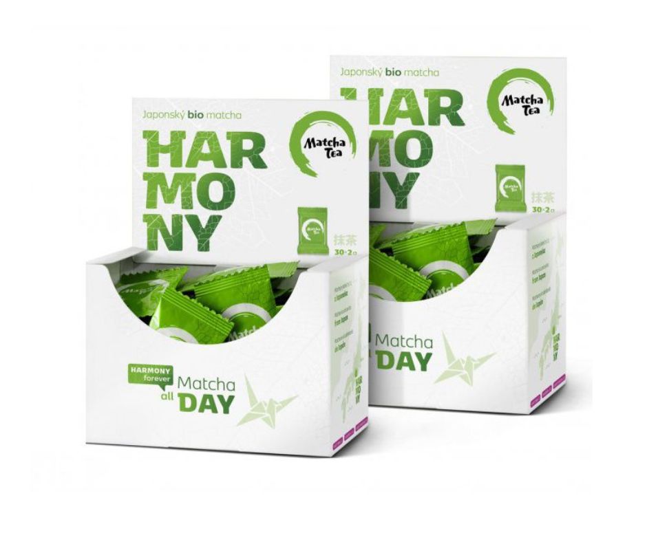 2x Kyosun BIO Matcha Tea Harmony zelený čaj 30 x 2 g + shaker zadarmo
