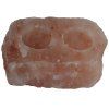 Natural Salt Candle Holder - 2 Holes 1pc