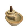 Backflow Incense Holder Ceramic Old Rice Mill 10cm Porte encens Artisanat Porte Encens Backflowa