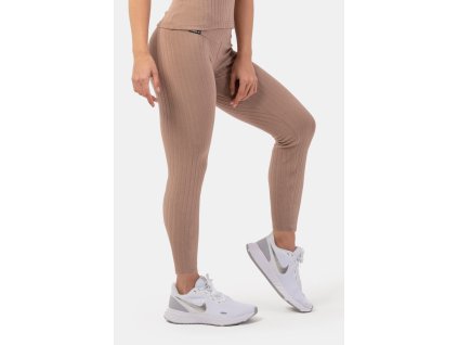 Rebrované high-waist legíny z organickej bavlny 405