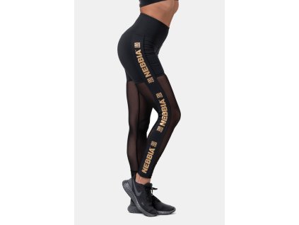 Gold mesh legíny 829