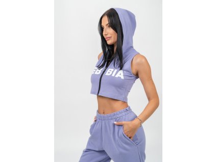 Crop mikina bez rukávov Muscle mommy 258