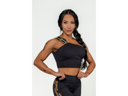 Dámska športová podprsenka s vysokou podporou Intense asymmetric 841