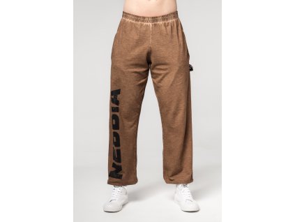 Washed-off Voľné baggy tepláky s vreckami GYM BRO 373