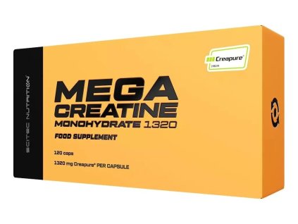 6538 scitec nutrition mega creatine monohydrate 1320 120 kapsul